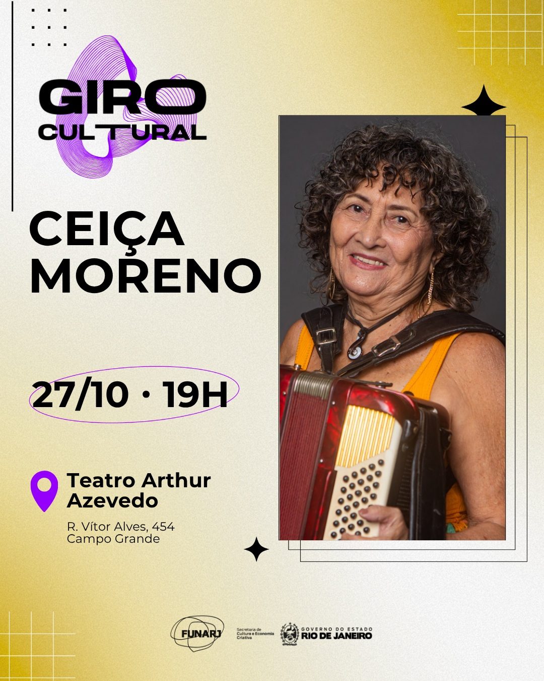 Flyer: Giro Cultural com Ceiça Moreno