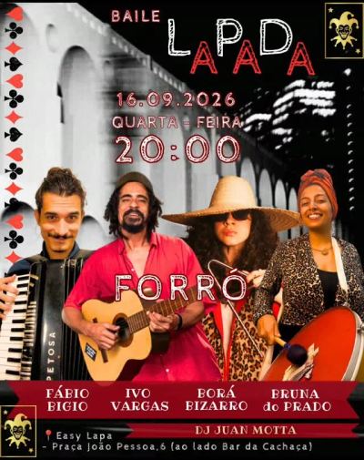 Lapada Baile — baile de forró toda quarta-feira