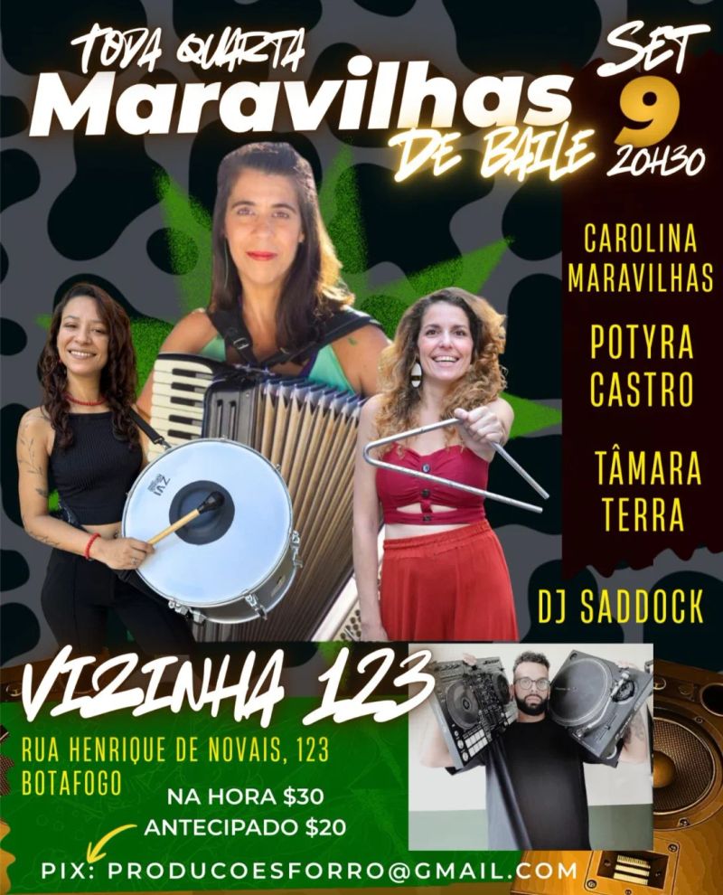 Maravilhas de Baile — baile de forró em Botafogo
