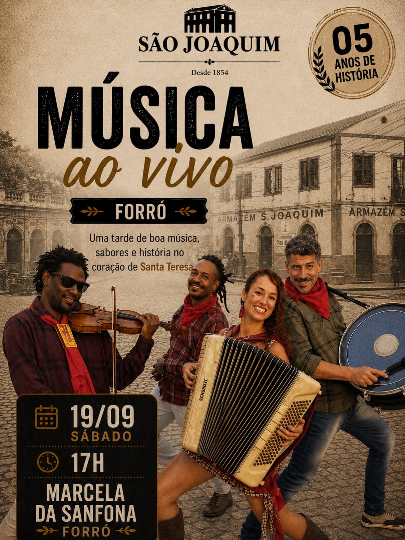 Flyer: Forró no Armazém São Joaquim