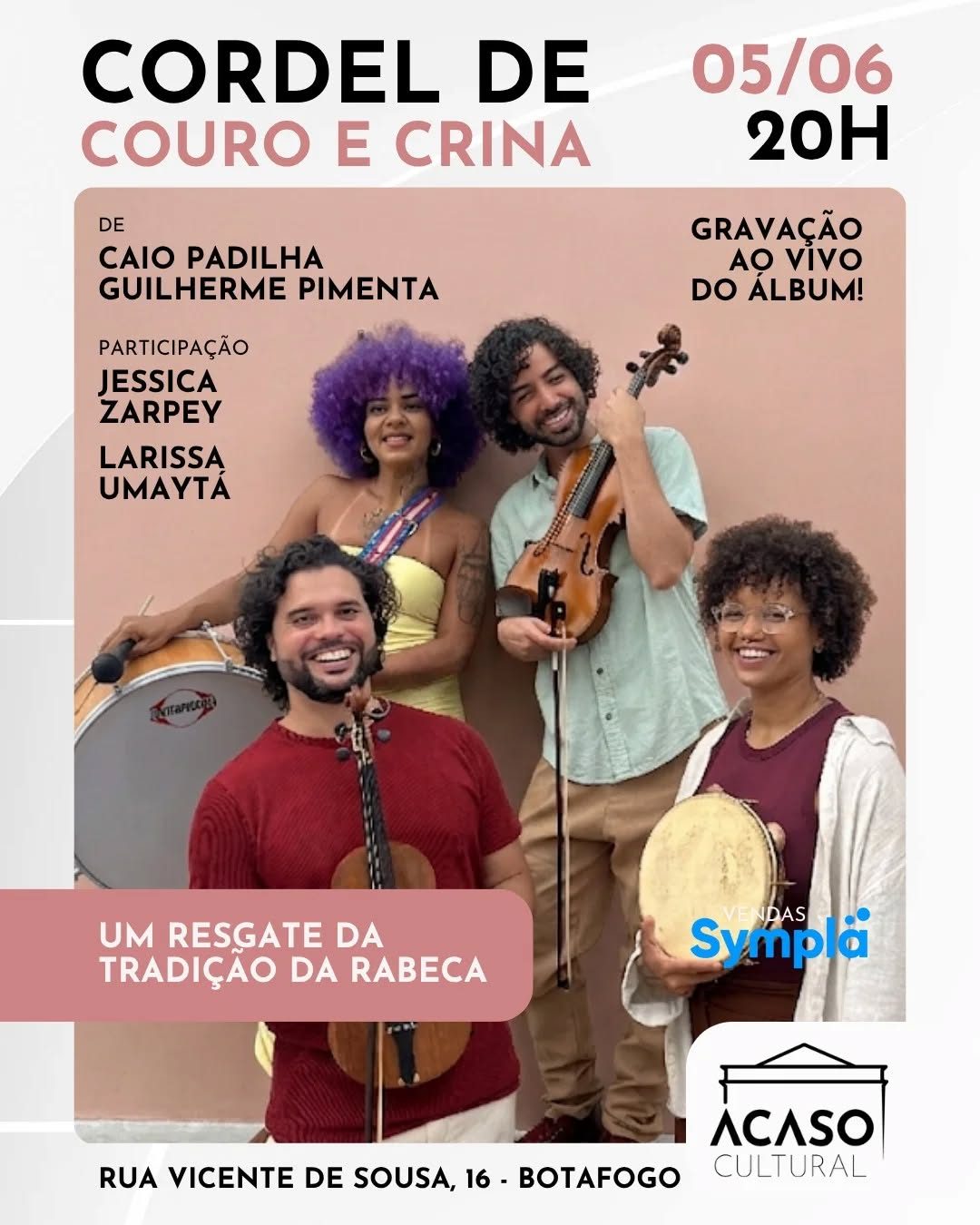 Flyer: Cordel de Couro e Crina