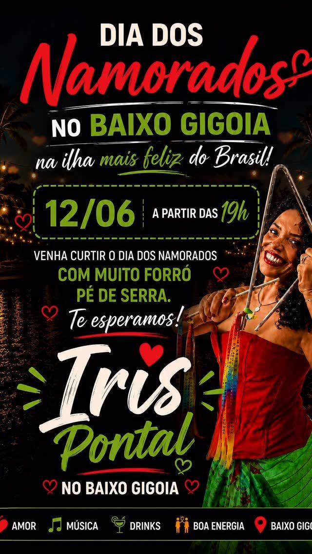Flyer: Dia dos Namorados no Baixo Gigoia