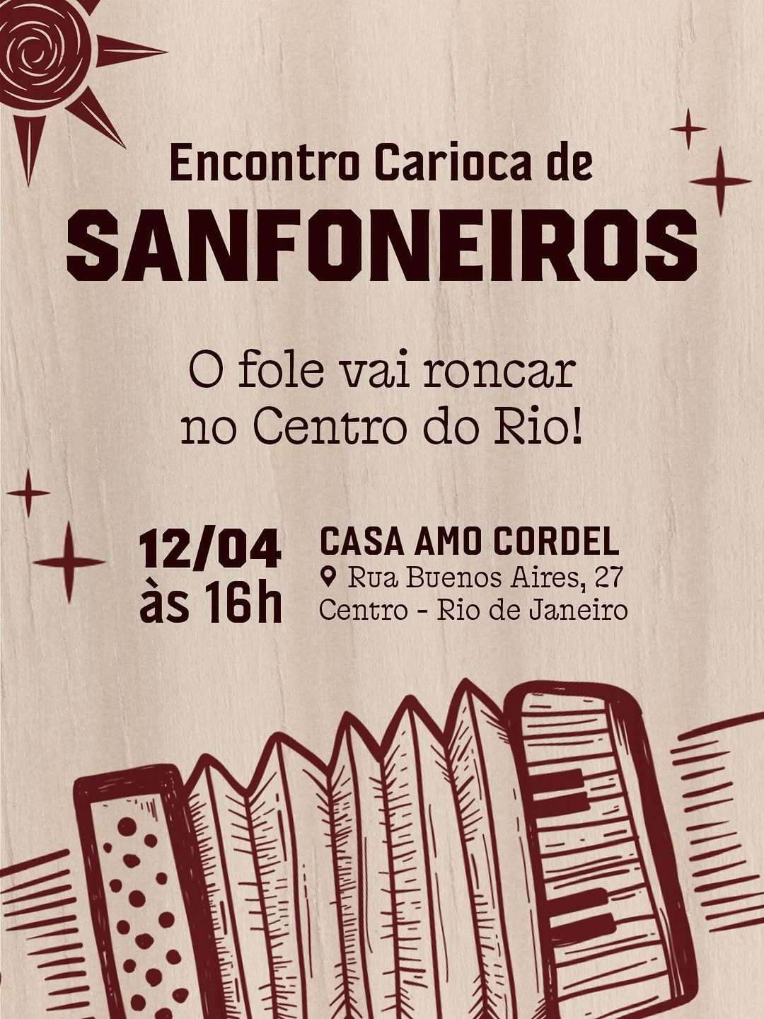 Flyer: Encontro Carioca de Sanfoneiros