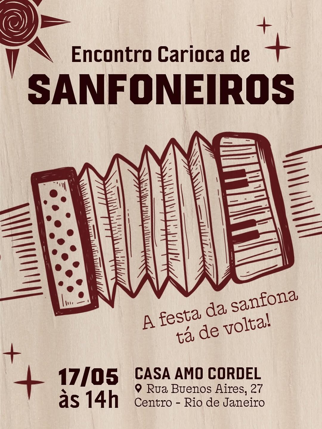 Flyer: Encontro Carioca de Sanfoneiros