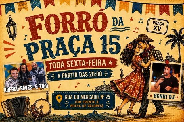 Flyer: Forró da Praça 15