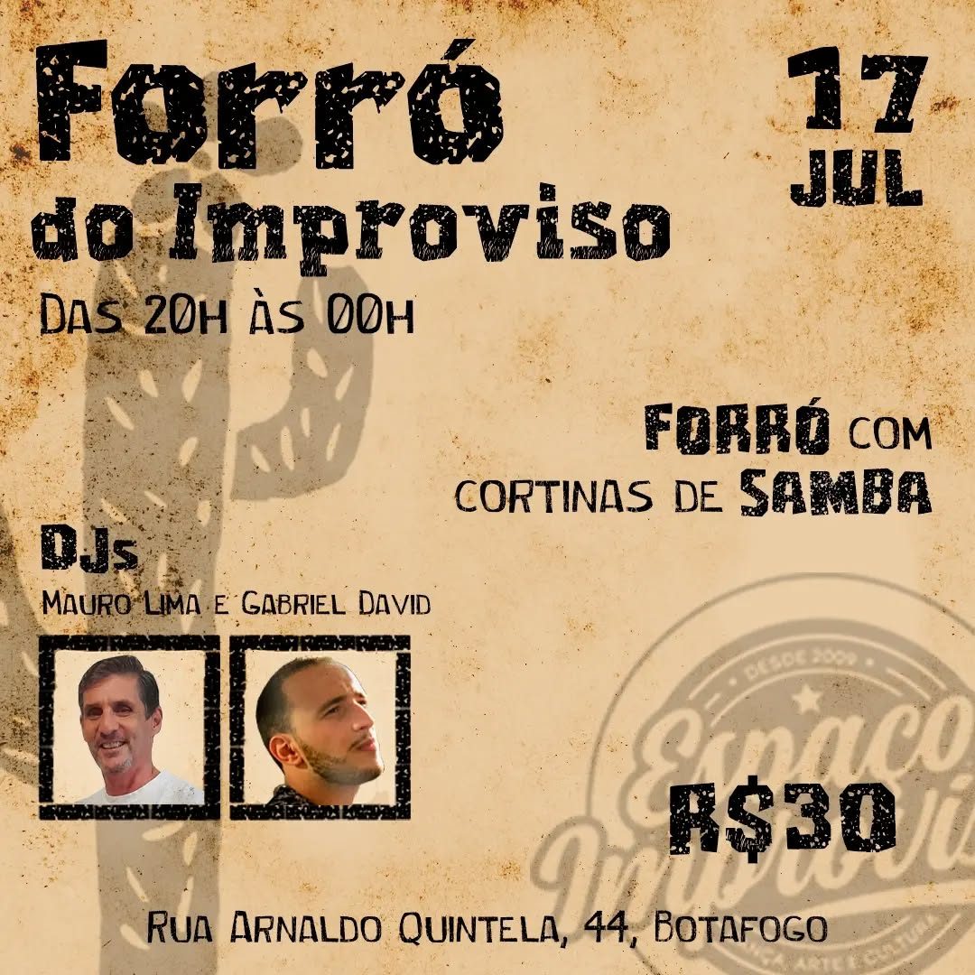 Flyer: Forró do Improviso