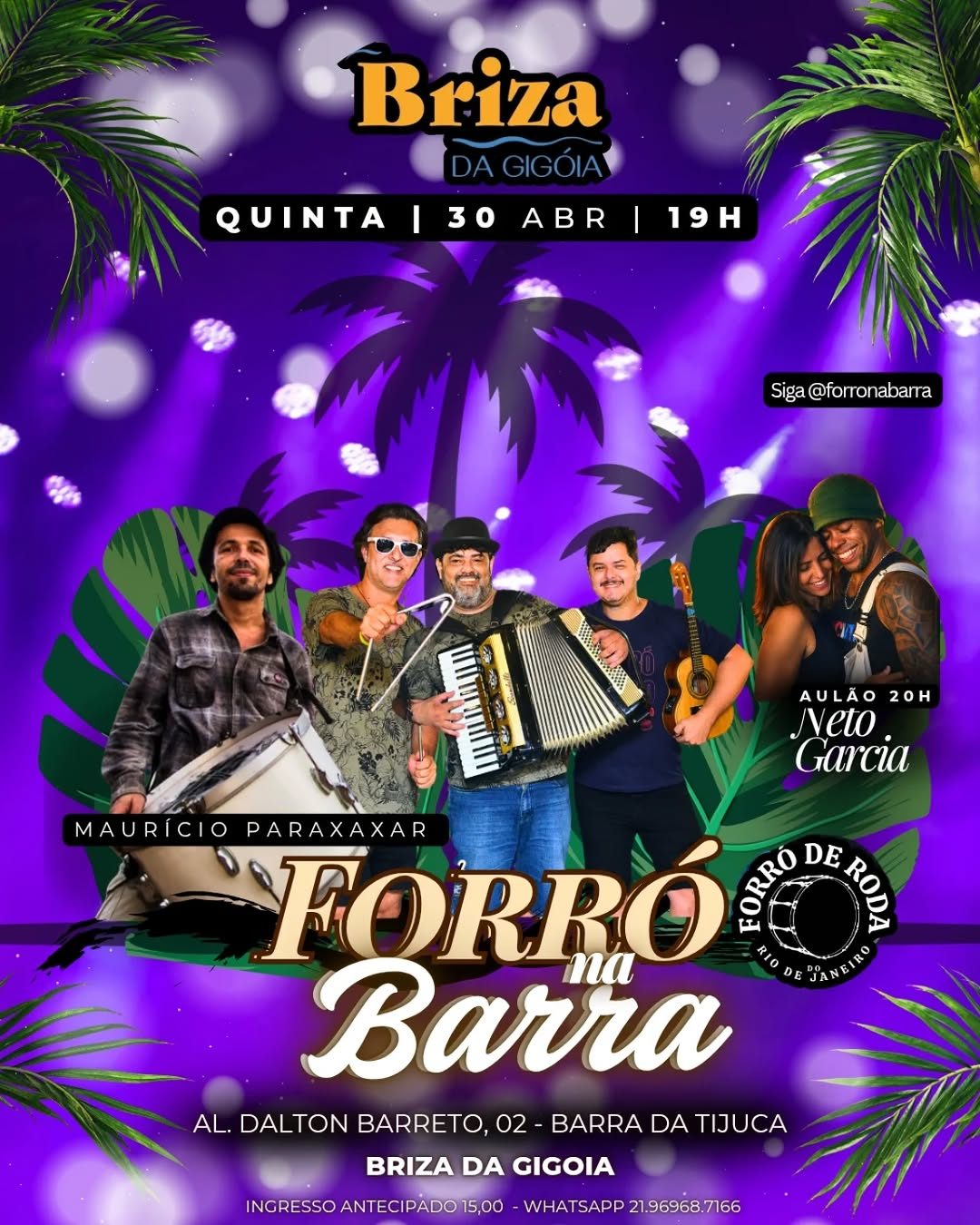 Flyer: Forró na Barra