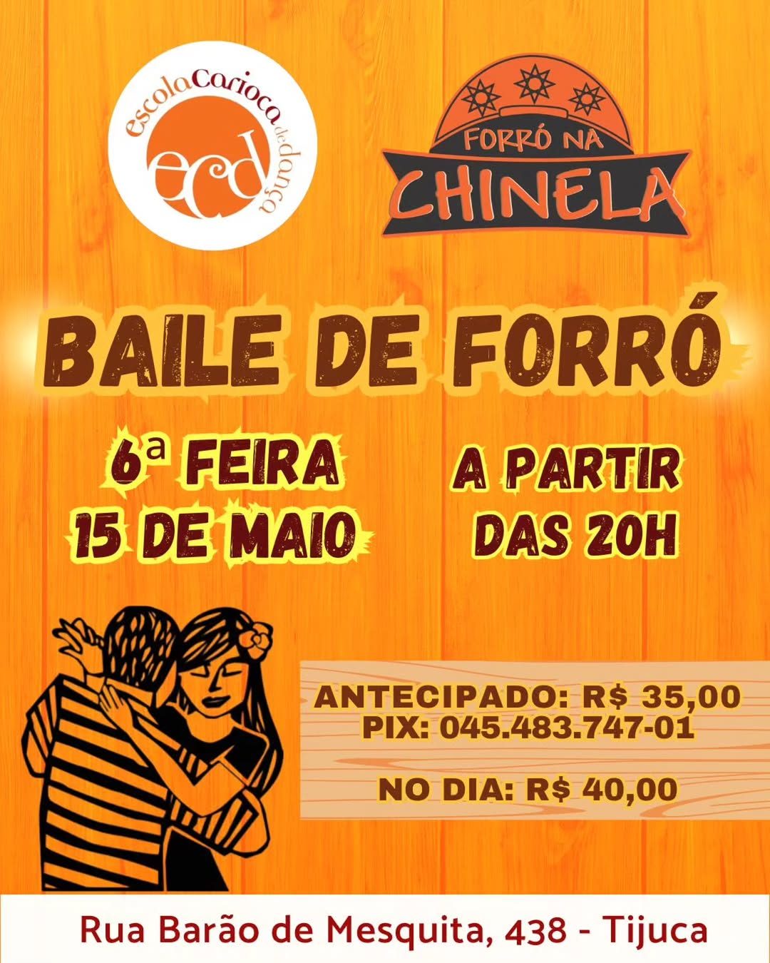 Flyer: Forró na Chinela