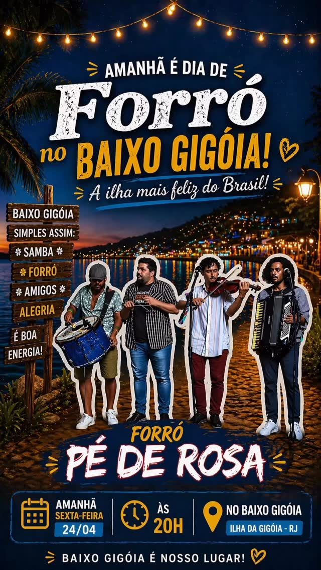 Flyer: Forró Pé de Rosa no Baixo Gigóia