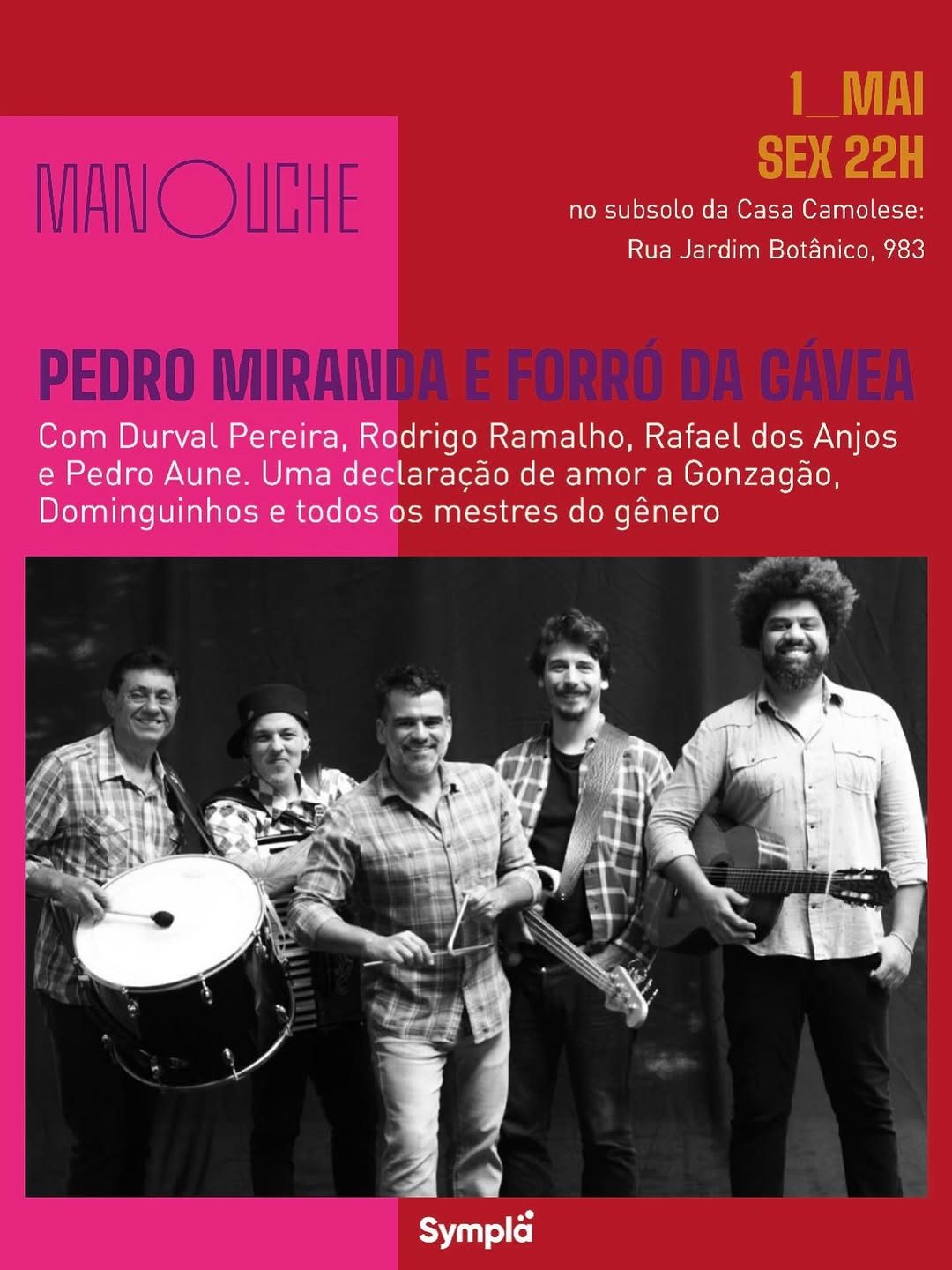 Flyer: Pedro Miranda e Forró da Gávea