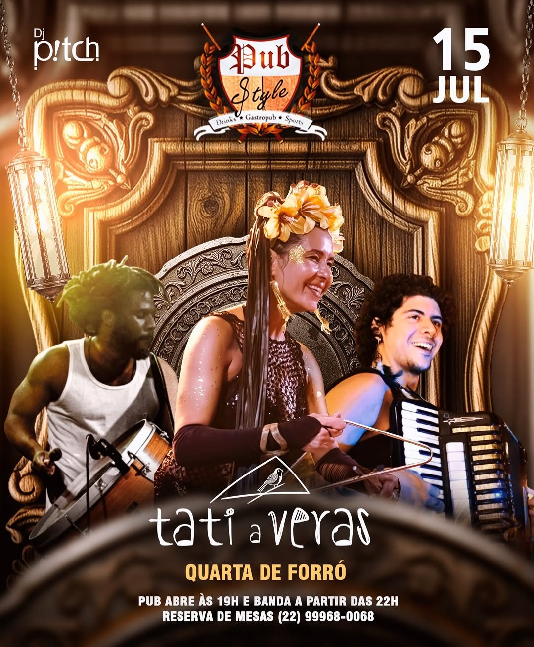 Flyer: Quarta de Forró com Tati Veras