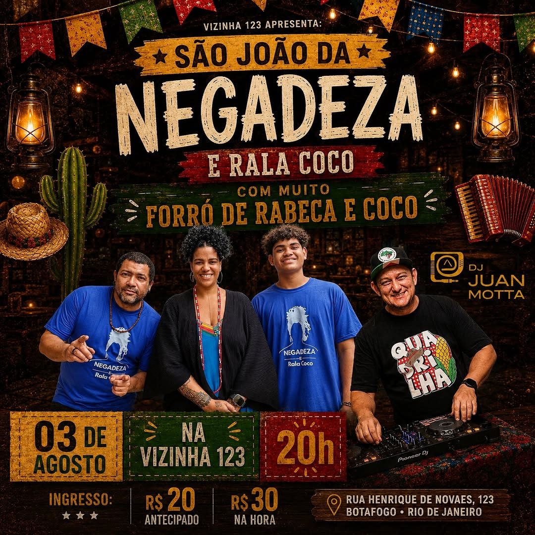 Flyer: São João da Negadeza e Rala Coco
