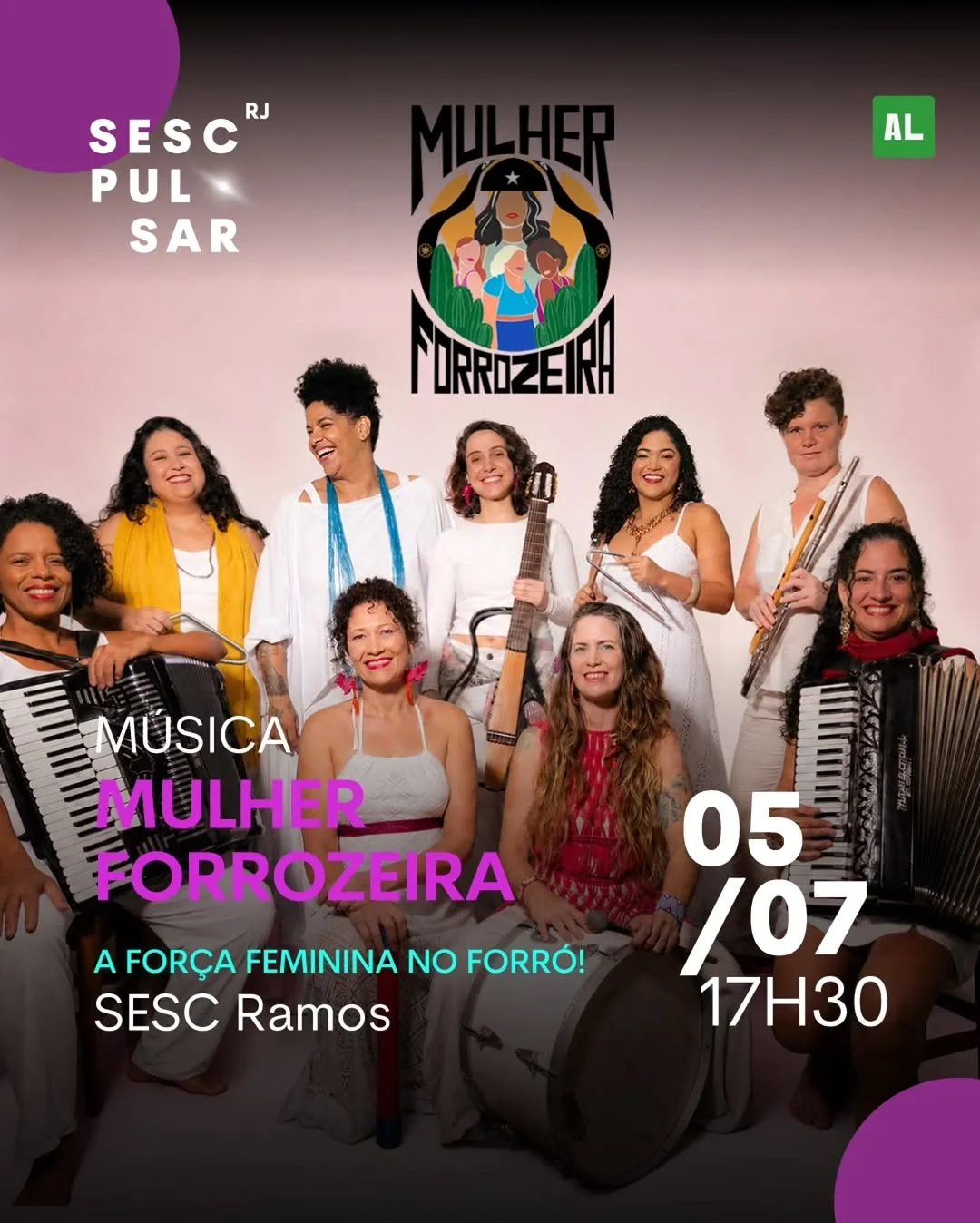 Flyer: Mulher Forrozeira - Sesc Ramos