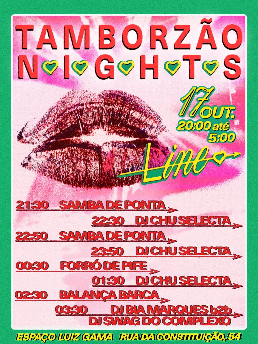 Flyer: Tamborzão Nights