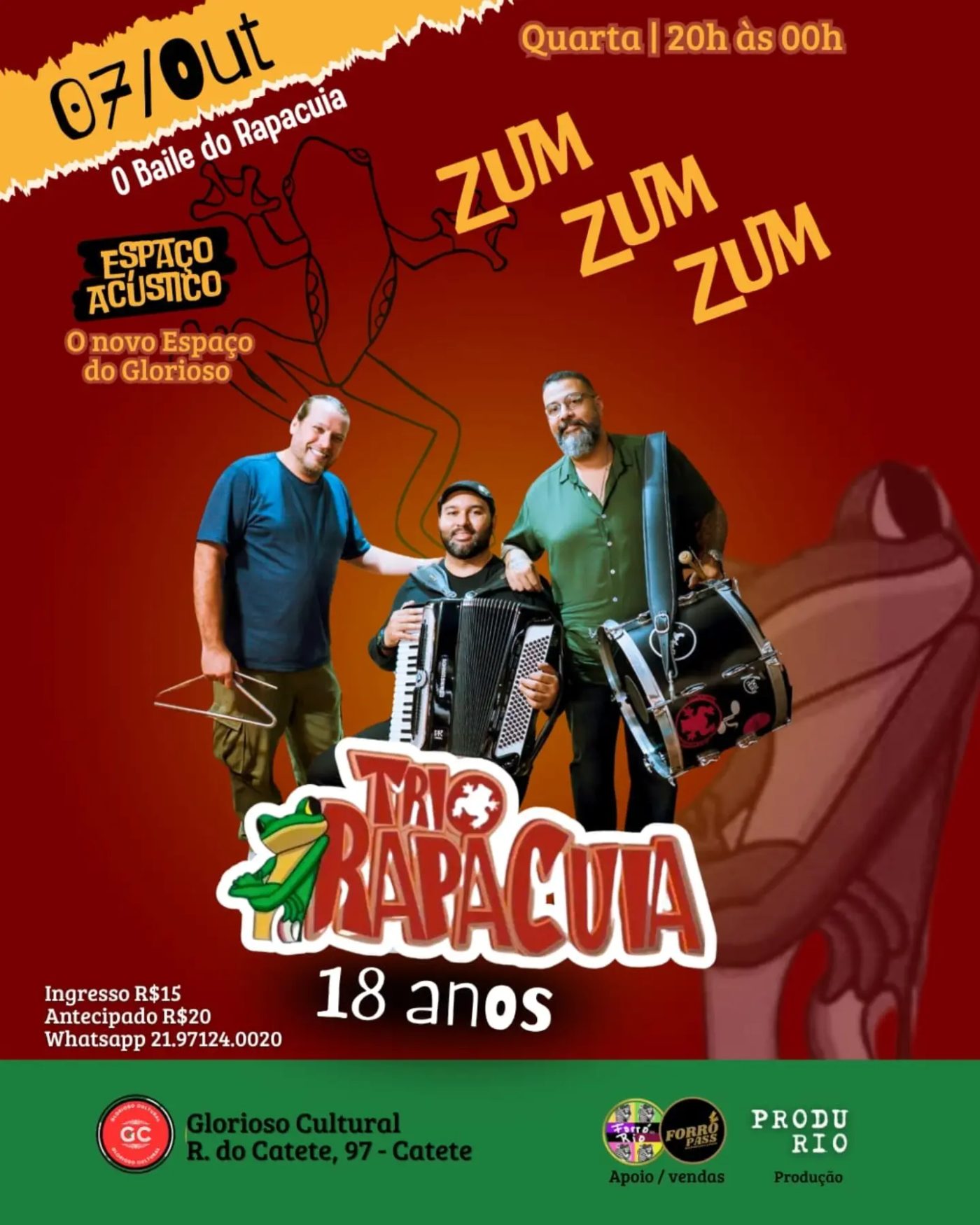Flyer: Zum Zum Zum com Trio Rapacuia